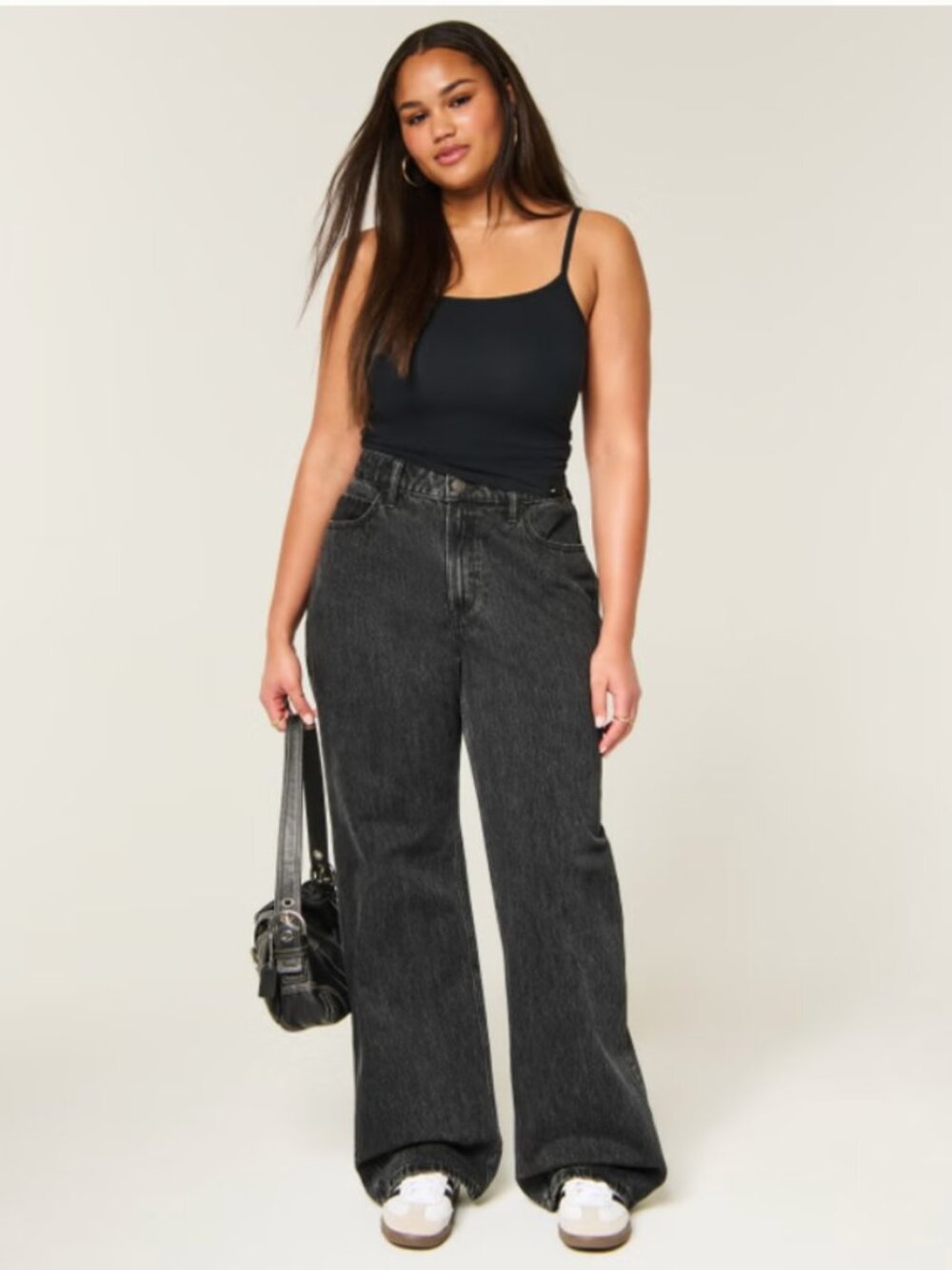 Hollister Curvy High-Rise Baggy Jeans Sz 0 Reg NWT